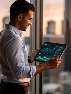 Joven profesional mexicano revisando estrategias financieras para Afore 2026 y planeando su jubilación.