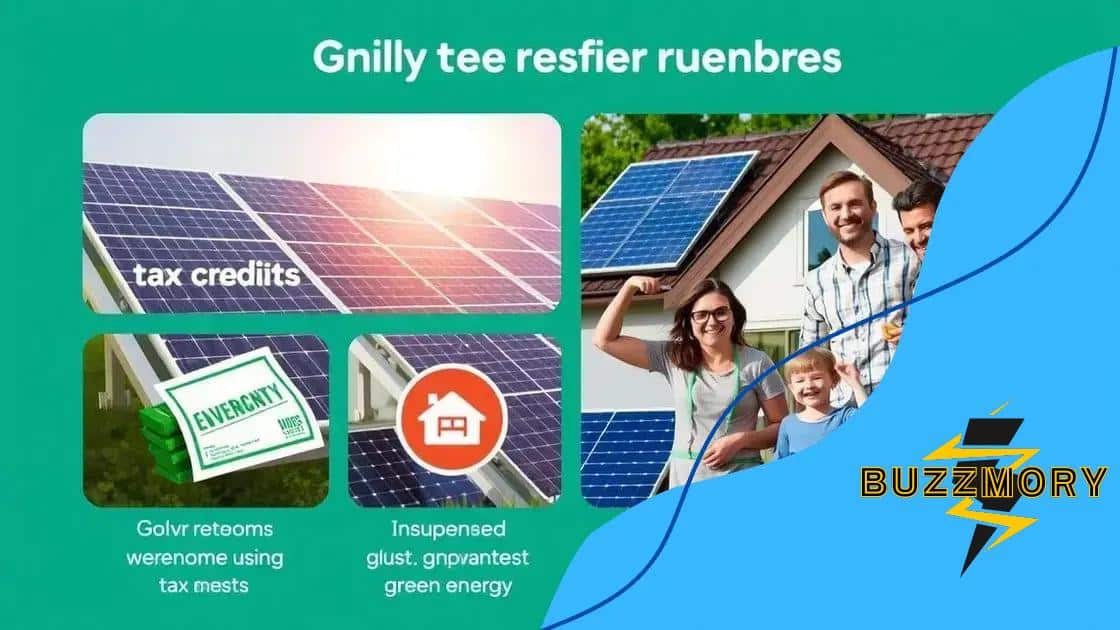 Government incentives for green energy
